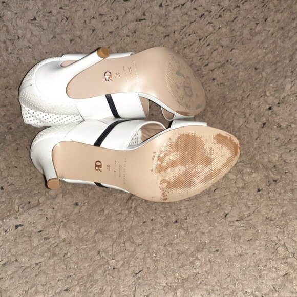 RUTHIE DAVIS X DISNEY PRINCESS-White Perforated Leather Stiletto-Sz 37-Excellent - Picture 7 of 7